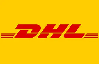 Logo DHL, cliente di Luna Trasporti
