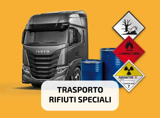 Mezzo abilitato al trasporto di rifiuti speciali