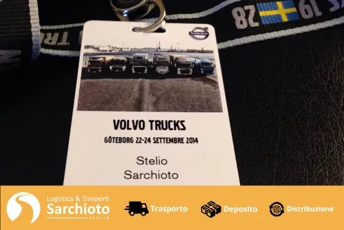 La delegazione in visita al quartier generale Volvo Trucks di Göteborg